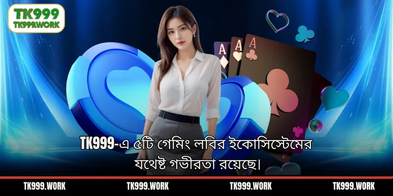 TK999-এ ৫টি গেমিং লবির ইকোসিস্টেমের যথেষ্ট গভীরতা রয়েছে।